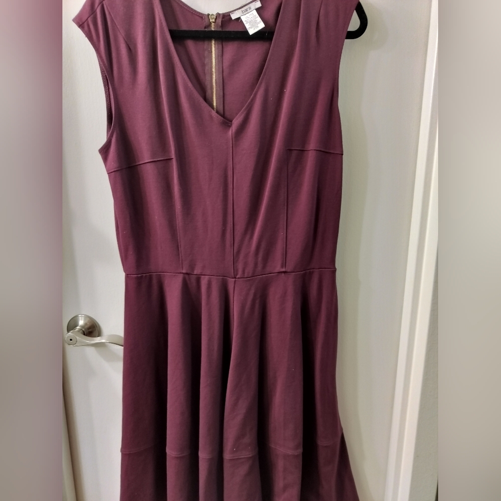 Plum A-Line Dress